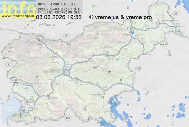 Radarska karta padavin