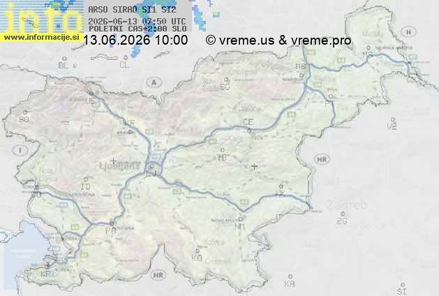 Radarska karta padavin