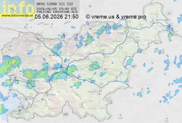 Radarska karta padavin