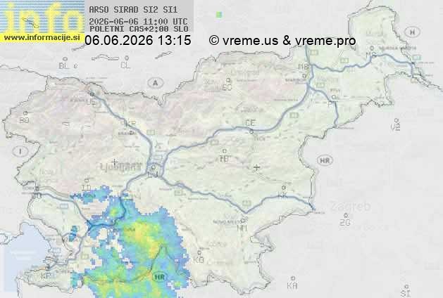 Radarska karta padavin