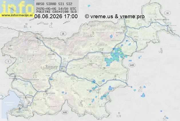Radarska karta padavin