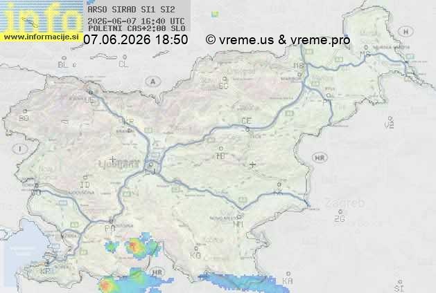 Radarska karta padavin