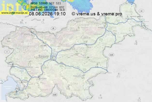 Radarska karta padavin