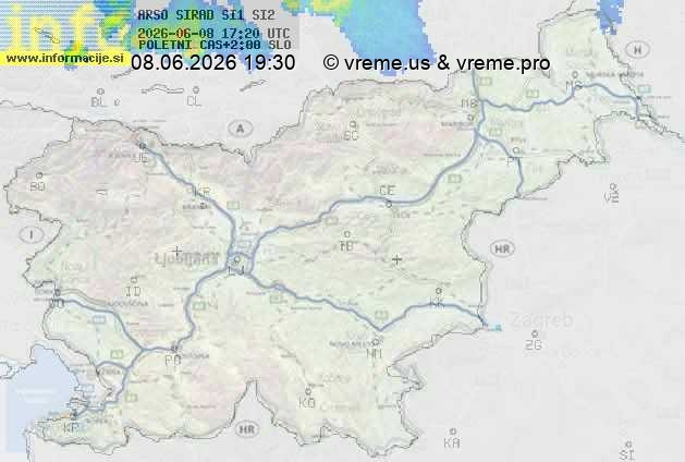 Radarska karta padavin
