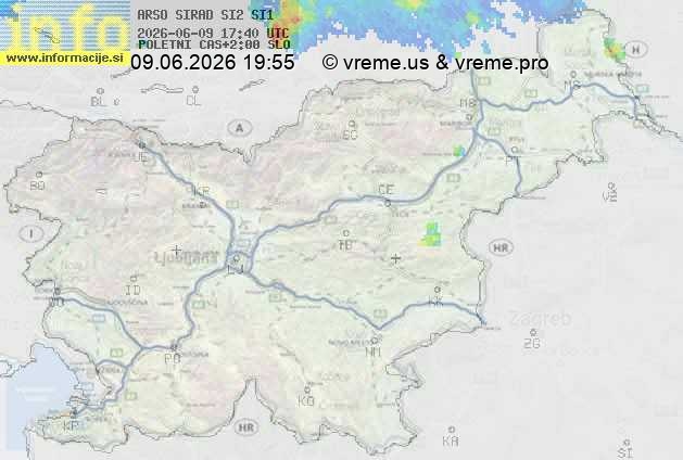 Radarska karta padavin