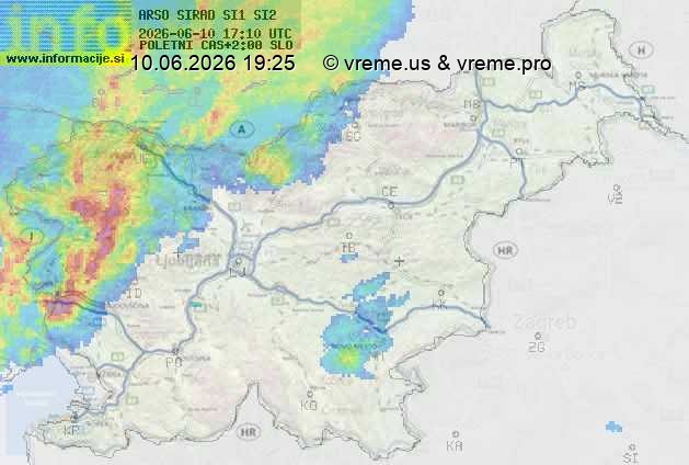 Radarska karta padavin