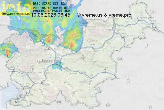 Radarska karta padavin