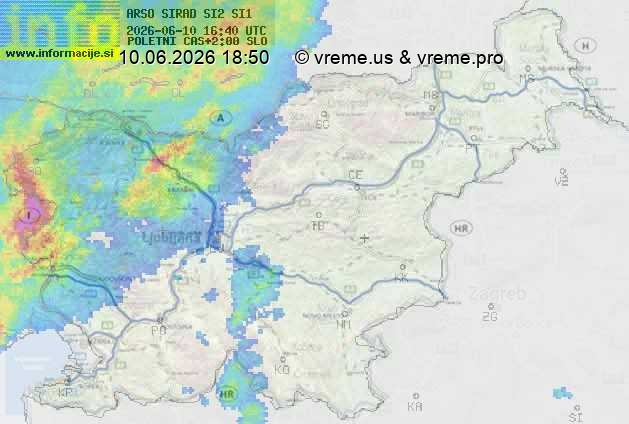Radarska karta padavin
