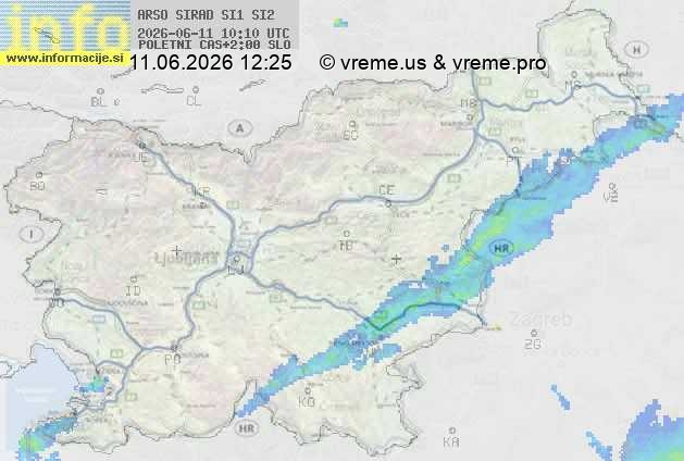 Radarska karta padavin