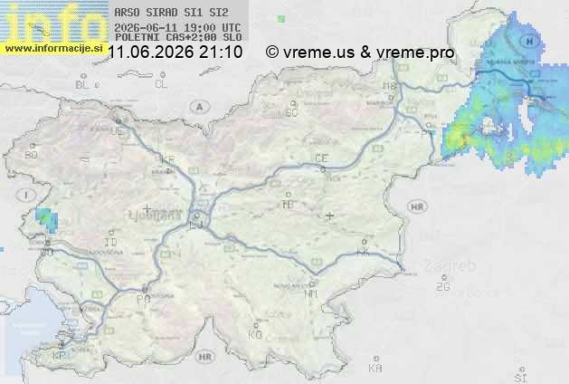 Radarska karta padavin