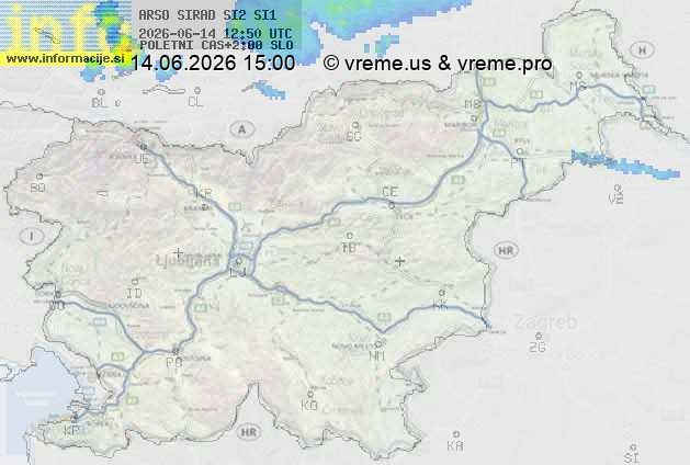 Radarska karta padavin