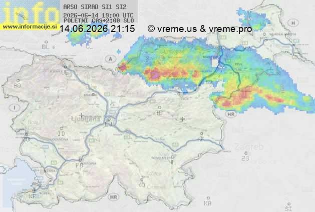 Radarska karta padavin