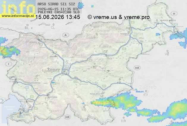 Radarska karta padavin