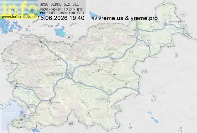 Radarska karta padavin