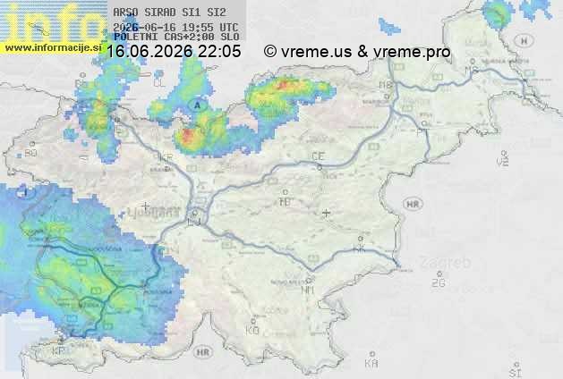Radarska karta padavin