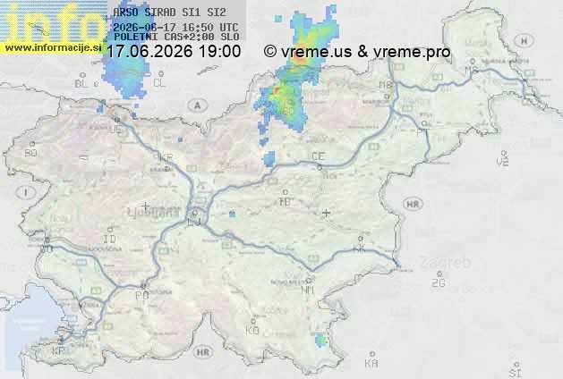Radarska karta padavin
