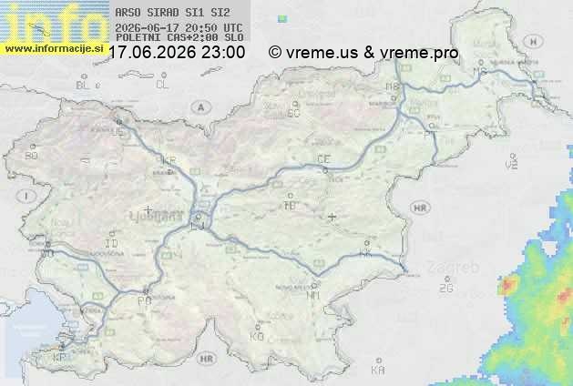 Radarska karta padavin