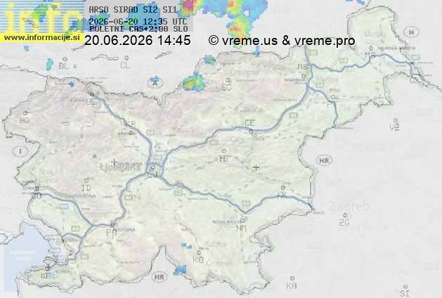 Radarska karta padavin