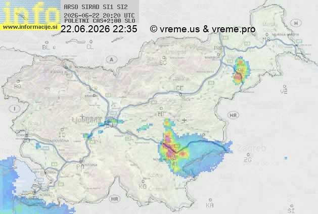 Radarska karta padavin