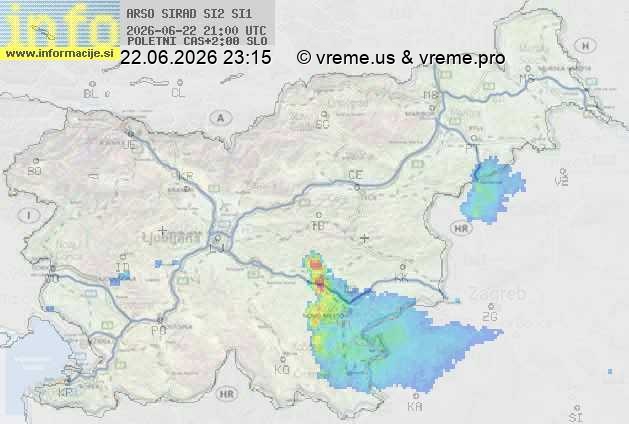 Radarska karta padavin