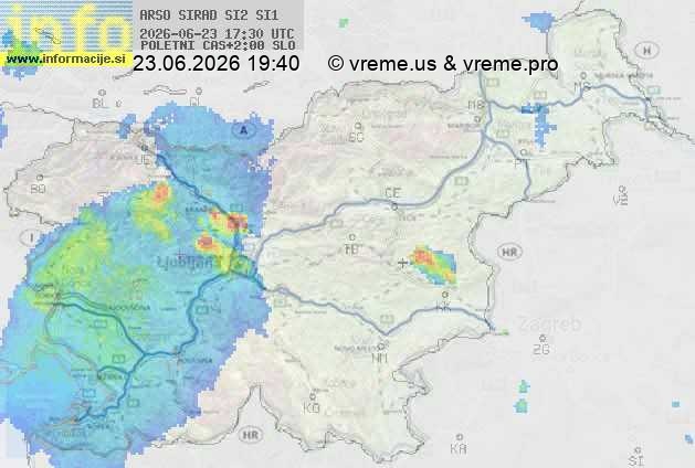 Radarska karta padavin