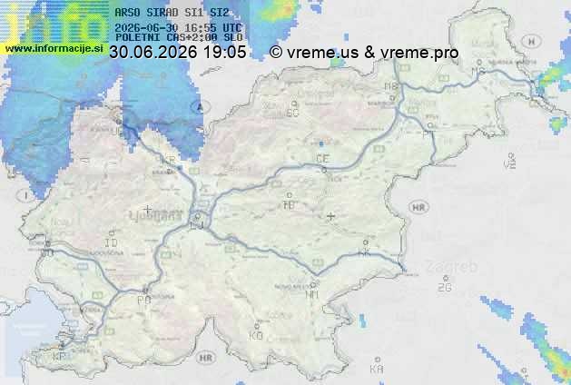 Radarska karta padavin