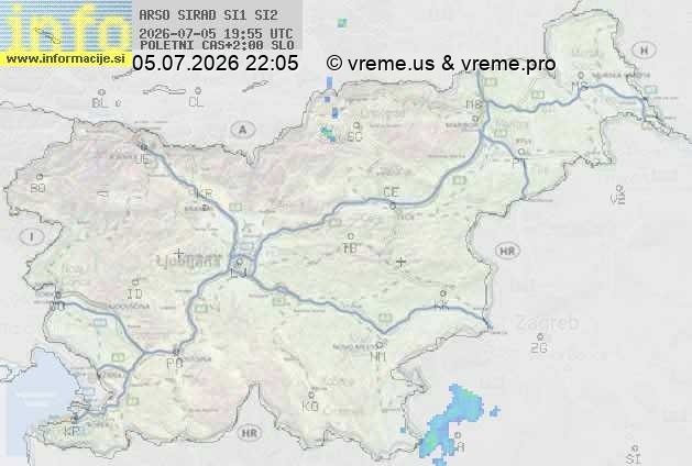 Radarska karta padavin