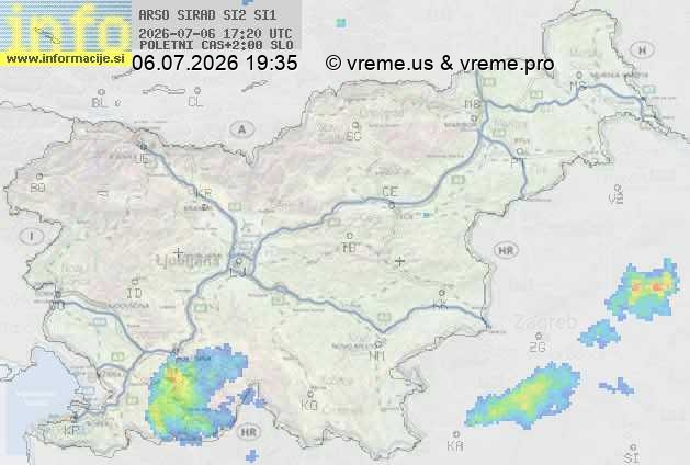 Radarska karta padavin