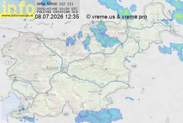 Radarska karta padavin