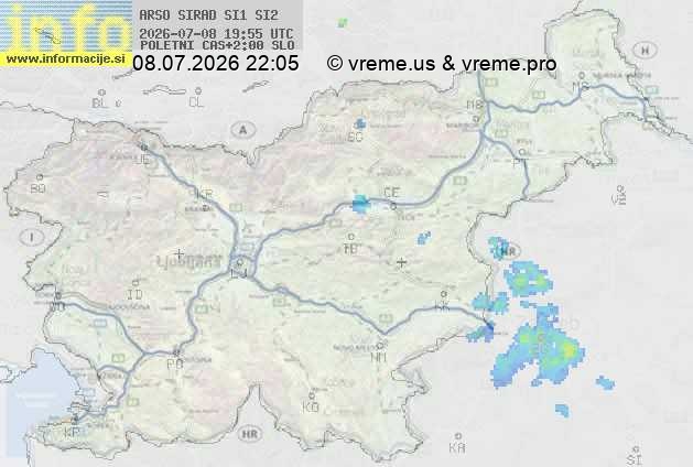 Radarska karta padavin
