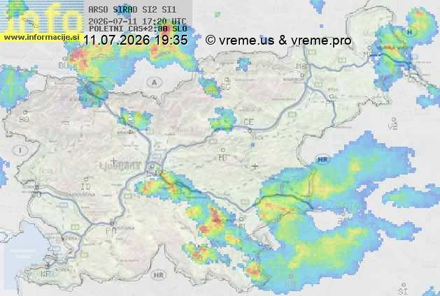 Radarska karta padavin