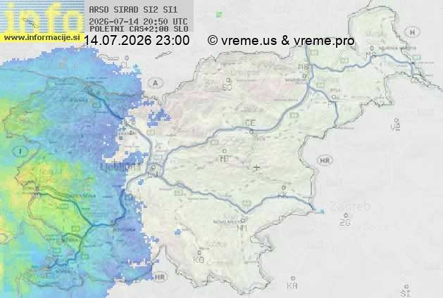 Radarska karta padavin