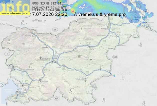 Radarska karta padavin