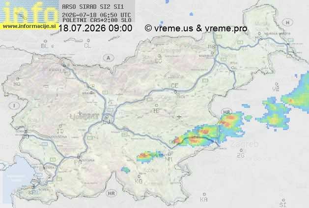 Radarska karta padavin