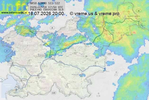 Radarska karta padavin