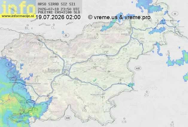Radarska karta padavin