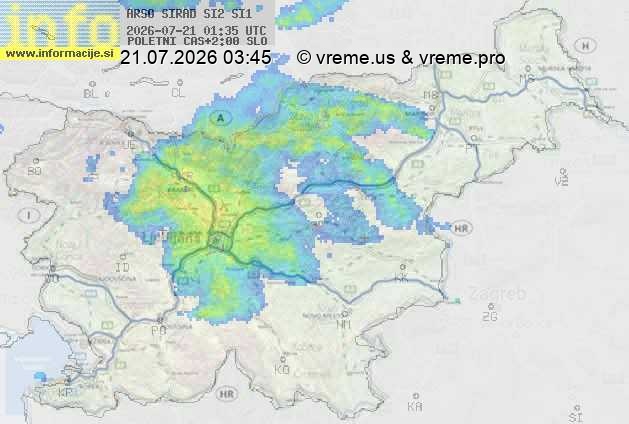 Radarska karta padavin