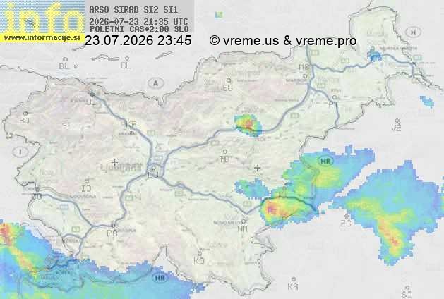 Radarska karta padavin