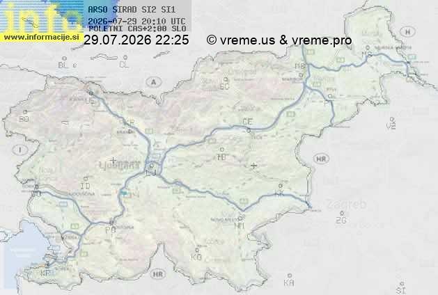 Radarska karta padavin