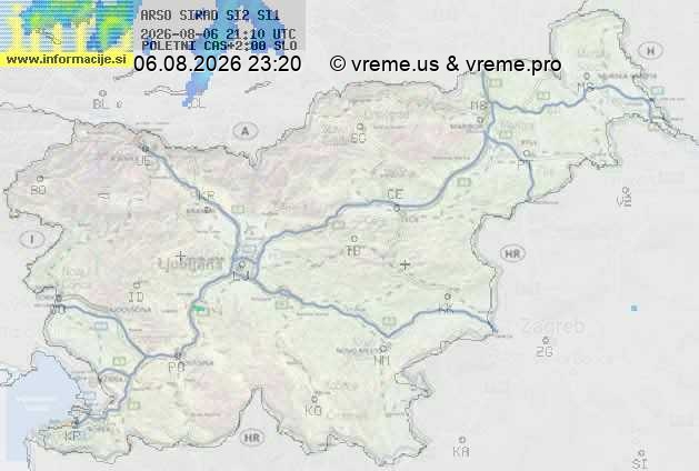Radarska karta padavin
