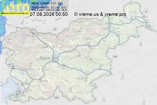Radarska karta padavin