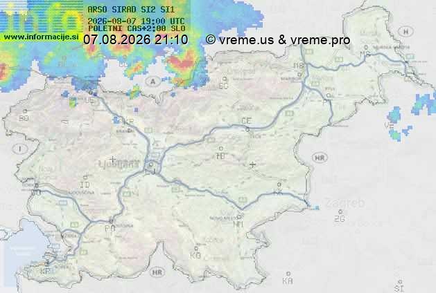 Radarska karta padavin