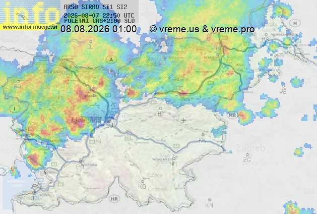Radarska karta padavin