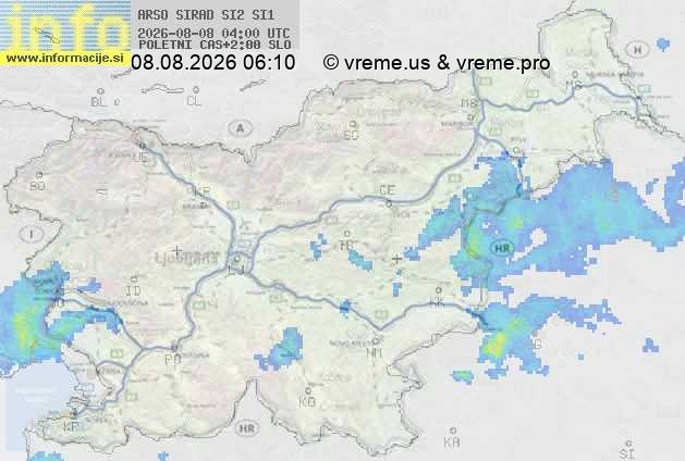 Radarska karta padavin