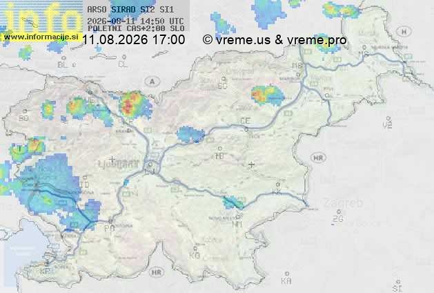 Radarska karta padavin