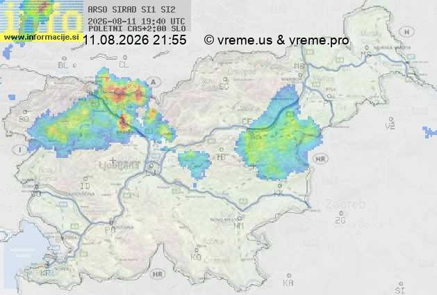 Radarska karta padavin