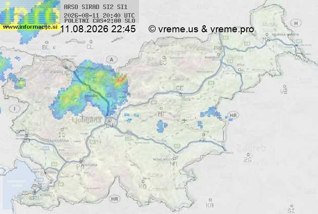 Radarska karta padavin