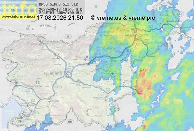 Radarska karta padavin