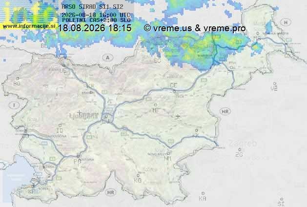 Radarska karta padavin