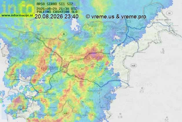 Radarska karta padavin